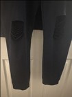 Navy Blue ~ Two Piece~ Hooded Top Distressed Set Sz  XXL~ — photo 8