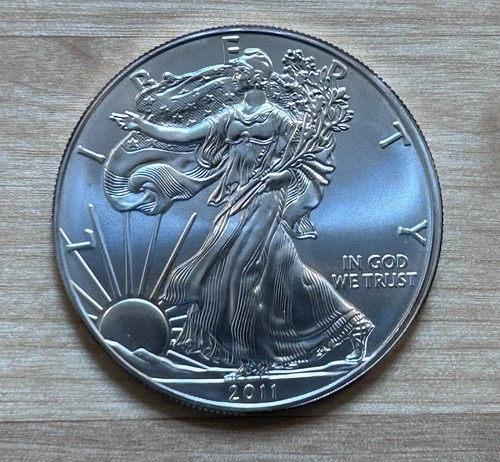 2011 Uncirculated American Silver Eagle 1 Oz .999 Fine Silver