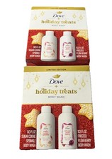 4 PACK Dove Holiday Treats Body Wash Sugar Cookie Sprinkle Plum Berry 3oz Ea NEW