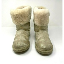 UGG Australia Girl's RAMONA CLASSIC II METALLIC BOOTS SN1096429 VERY CLEAN SZ4