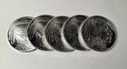5x CNT Minting 1 oz Silver Rounds .9999 fine silver - 5 oz total