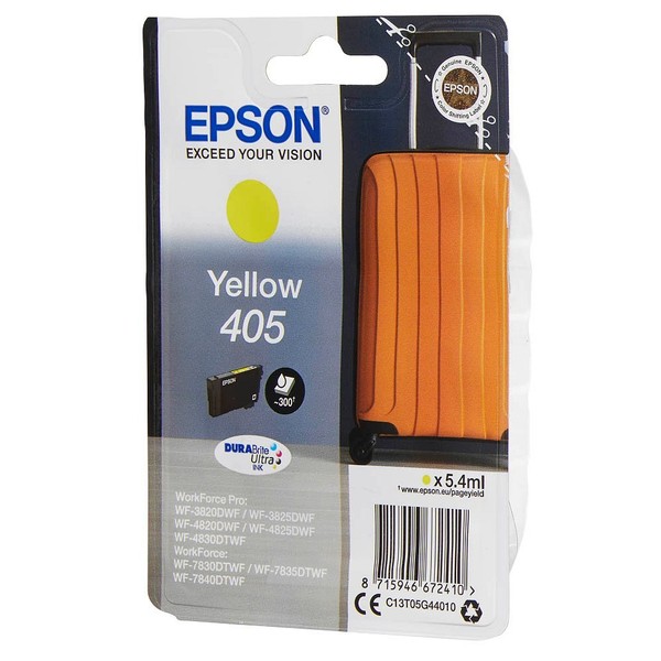 Original Druckerpatrone Epson 405 Gelb T05G4 Koffer 5,4 Ml Yellow 300 Seiten-image