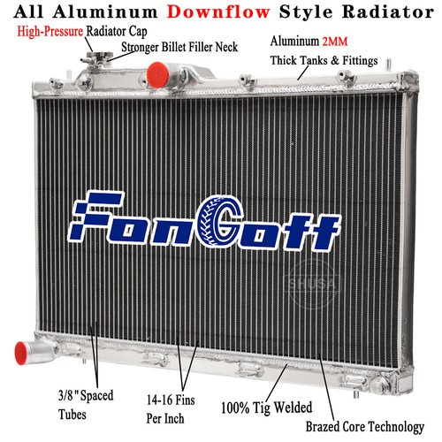 2-Row Aluminum Radiator for 2022-2024 Subaru WRX VB FA24F WRX, VB FA24F
