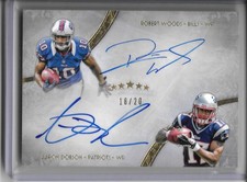 2013 Topps Five Star ROBERT WOODS AARON DOBSON DUAL ROOKIE AUTO #18/20!!