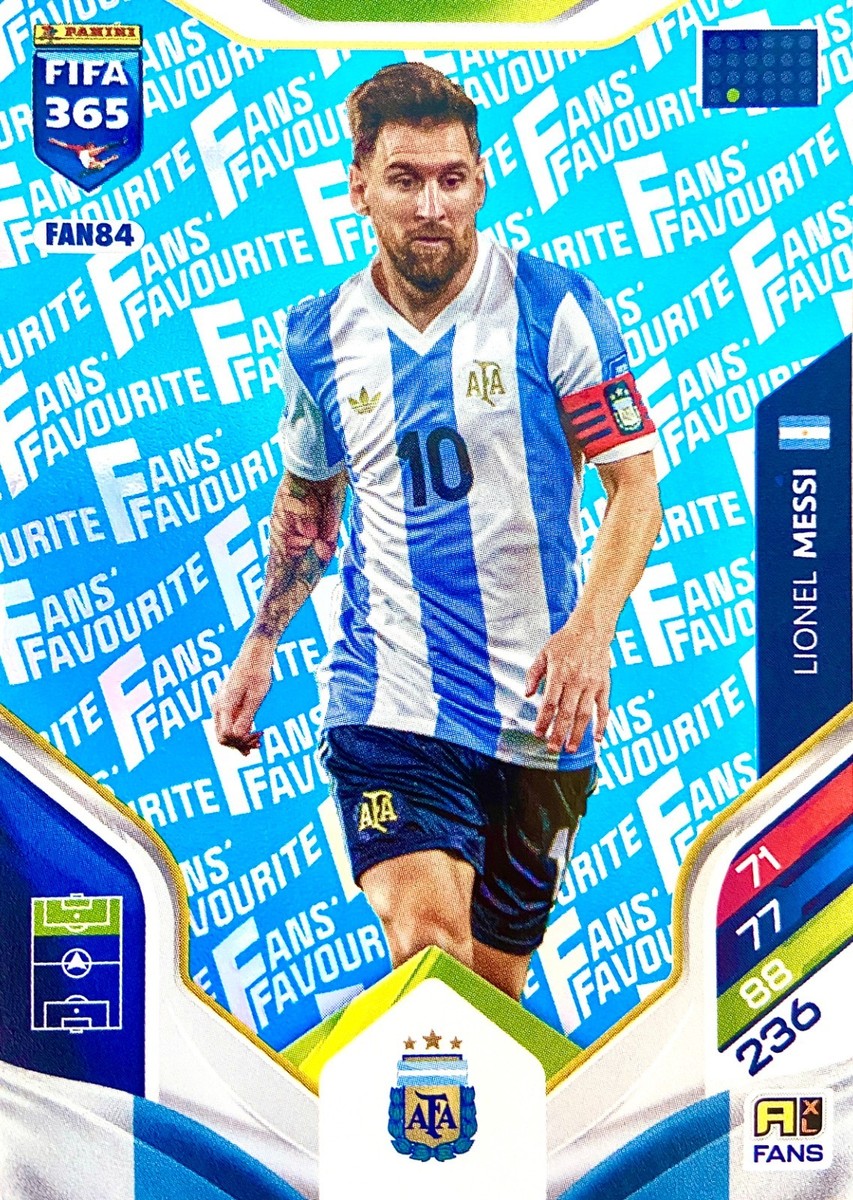 FIFA ballers メッシ MESSI レア RARE Adrenalyn XL FIFA 365 2026 FANS FAVOURITE FAN84 blue LIONEL MESSI