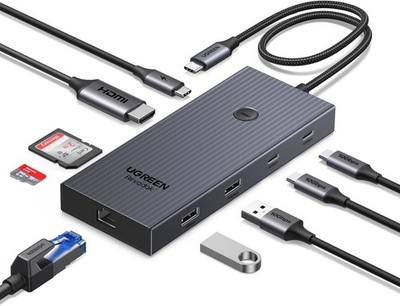 UGREEN Revodok Pro 1091 USB C Hub HDMI 4K Ethernet USB 3.2 10Gbps SD TF PD100W
