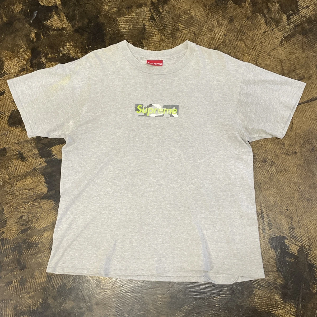 Supreme男式迷彩T恤| eBay