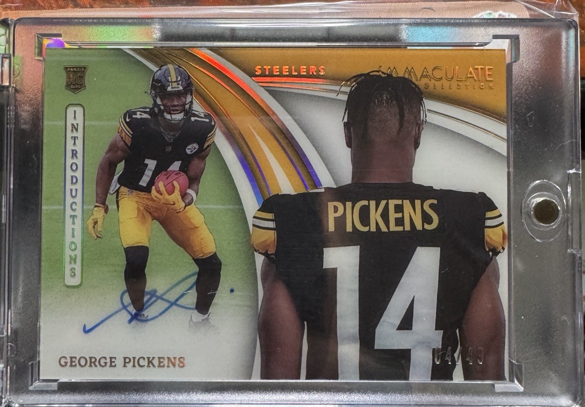George Pickens Panini Immaculate Collection Immaculate Introductions Autographs #INTGPI Base