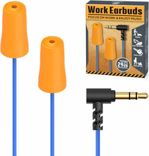 Earplug Headphones for Work, Safety Foam Earbuds Headphones That Look like Earpl