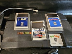 Turbo Grafx 16 Console Bundle With 4 Games Tested And Works