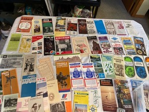 Vintage Travel Guides Brochures Maps Pamphlets Vacations Attractions Large Lot