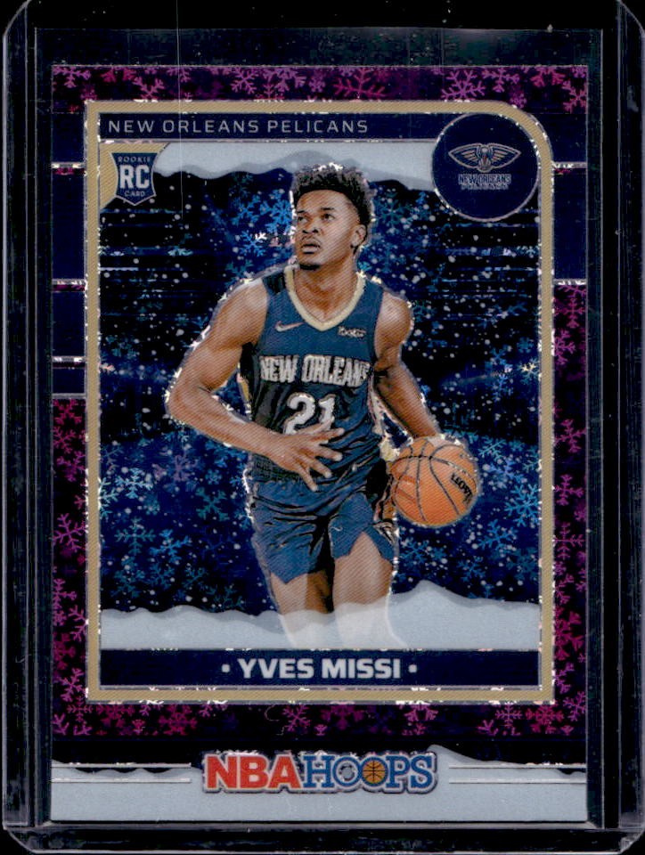 2024-25 Hoops Yves Missi RC Winter Purple Prizm Premium #251 Pelicans