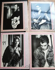 Set of 4 x U2 photo prints (on card) from 1985 - probably fan club items