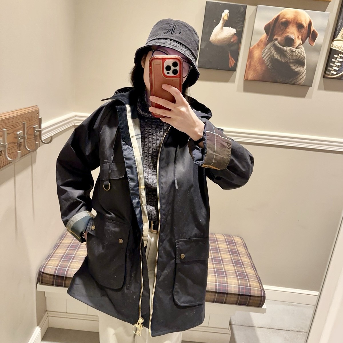 未使用　Barbour Highclere Wax size:10 Black Highclere Wax Jacket | Barbour