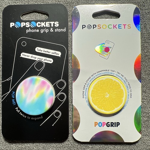 PopSockets Pucker Up and Holo Haze PopGrip Stand Interchangeable Lot of 2 New - 第 1/4 張圖片