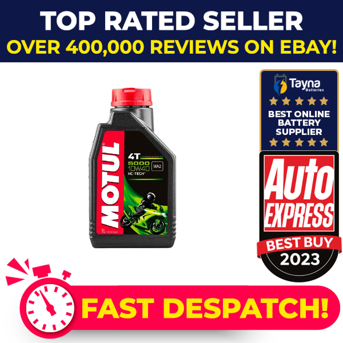 Motul 5000 10w40 4T Semi Synthetic - 1 Litre