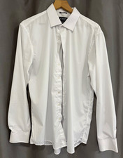 Chaps Slim Fit White Stretch Dress Shirt Long Sleeve, 16/16.5 34/35 L