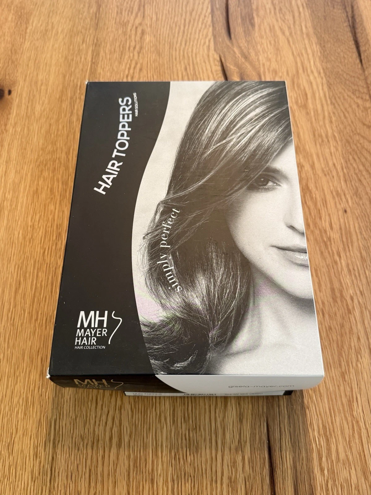 Gisela Mayer Hair Topper Duo Topper Bob Snow Mix 305K Mono - Brand New