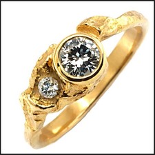 18K 750 Gold 0,50 Ct Diamant Diamond Ring RS 54 Lapponia Brilliant Woman Giftset