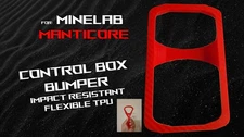 Minelab Manticore Metal Detector Compatible Control Box Bumper  - CF RED