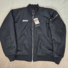 Nike Jordan Essentials Renegade Black Men's Bomber Jacket Sz L 23XI Embroidery