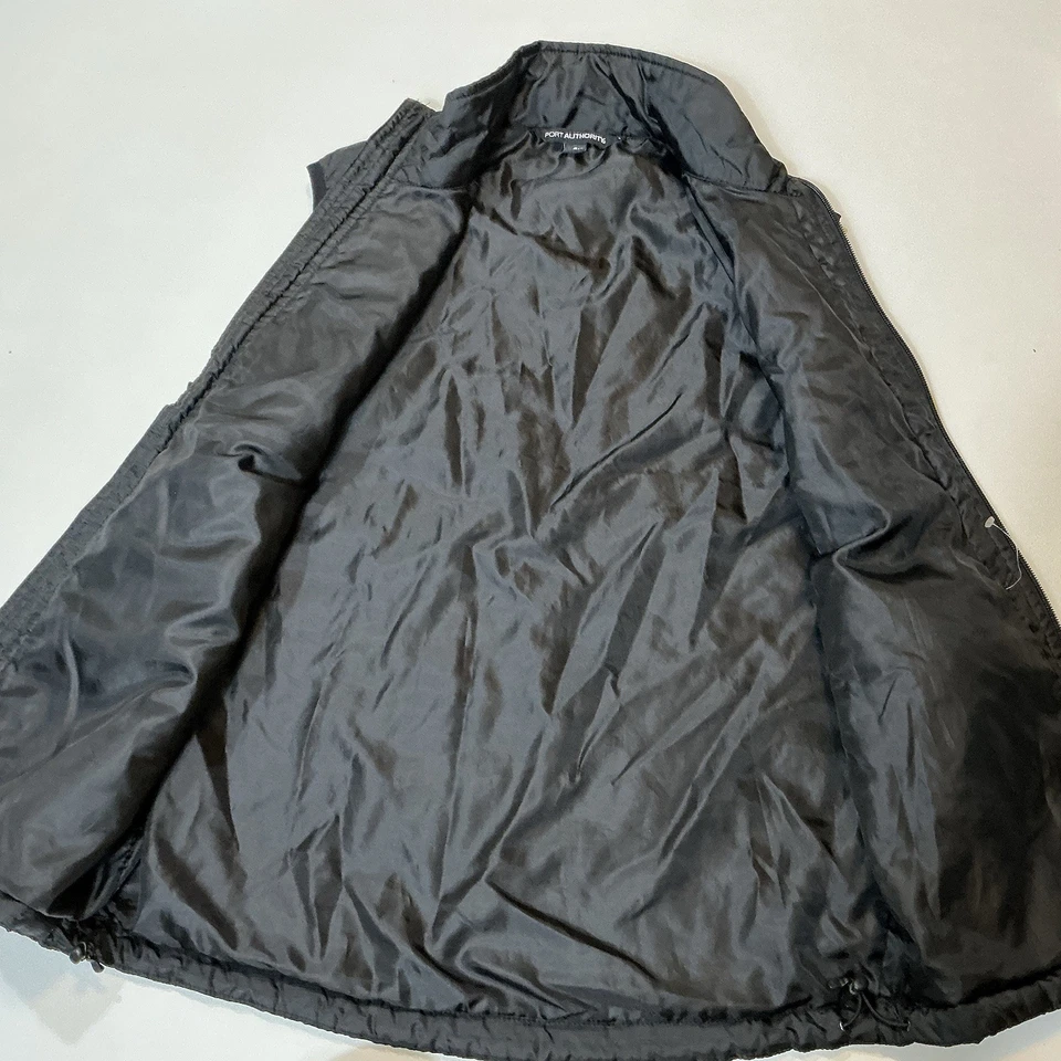 Apple Computer Employee Caffe Macs Logo Puffer Vest Black Sz S - Image 3 of 4