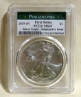 2020-P Silver Eagle Emergency Issue PCGS MS69 First Strike Philadelphia