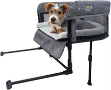 Englacha Close2me Bedside Pet Bed for Cats and Dogs, Elevated Dog Bassinet with