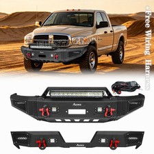 Aaiwa For 1994-2001 Dodge Ram 150025003500 Frontrear Bumper With Led Lights