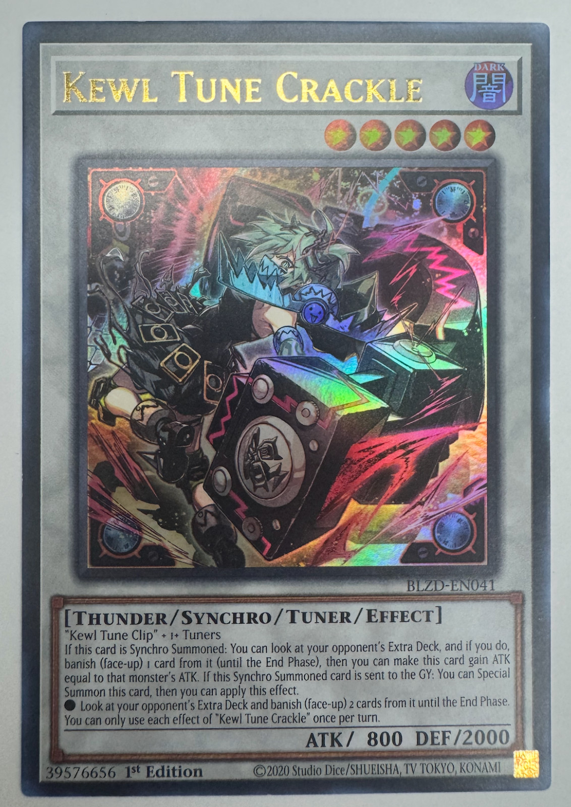 Kewl Tune Crackle BLZD-EN041 (YuGiOh Blazing Dominion) — is it worth grading?