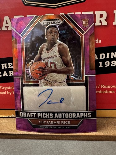 Ja’Kobe Walter 2024 Prizm Draft Picks Penmanship RC Auto Purple Ice 80/99 [bin11 - Picture 1 of 2