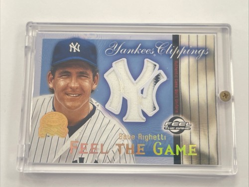 2000 FLEER GREATS OF GAME YANKEES CLIPPINGS JERSEY DAVE RIGHETTI SP NM-MT - Picture 5 of 8
