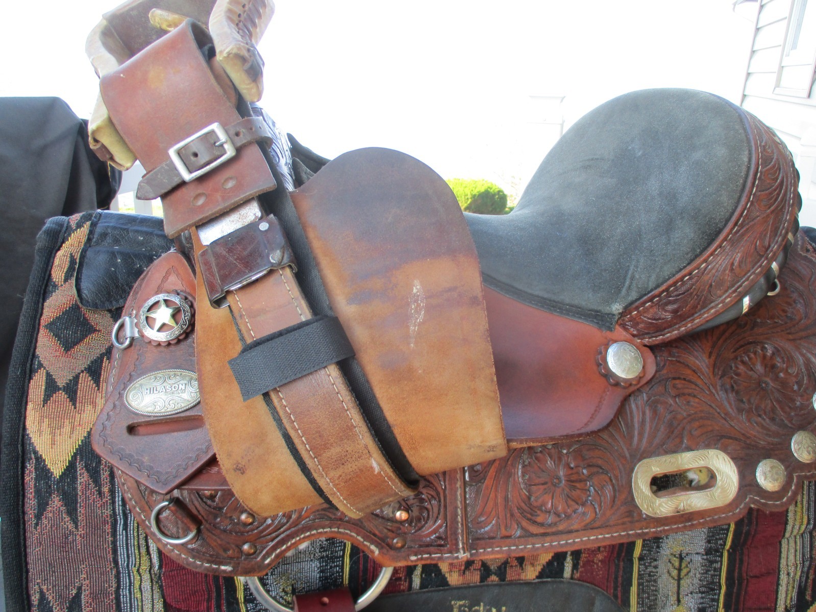 15'' HILASON FLEX SADDLERY WESTERN BARREL SADDLE FITS 6-8'' GULLET USA  IN TX