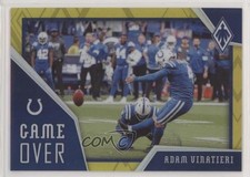 2020 Panini Phoenix Game Over Yellow 72/75 Adam Vinatieri #10 0c2