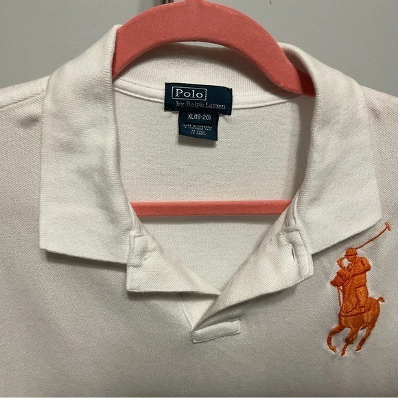 Polo Ralph Lauren White Short Sleeve Polo Shirt Size XL - Image 4 of 4