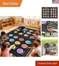 5x7 ft Non-Slip Classroom Rug - Ideal for Calm-Down Areas and Group Learning