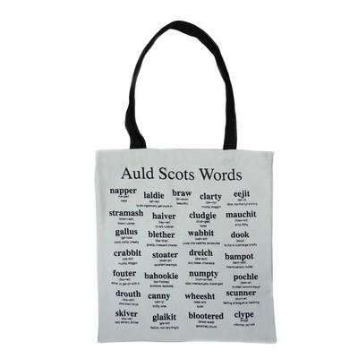 Glen Appin of Scotland Baumwolltasche mit Auld Scots Words L HT0103