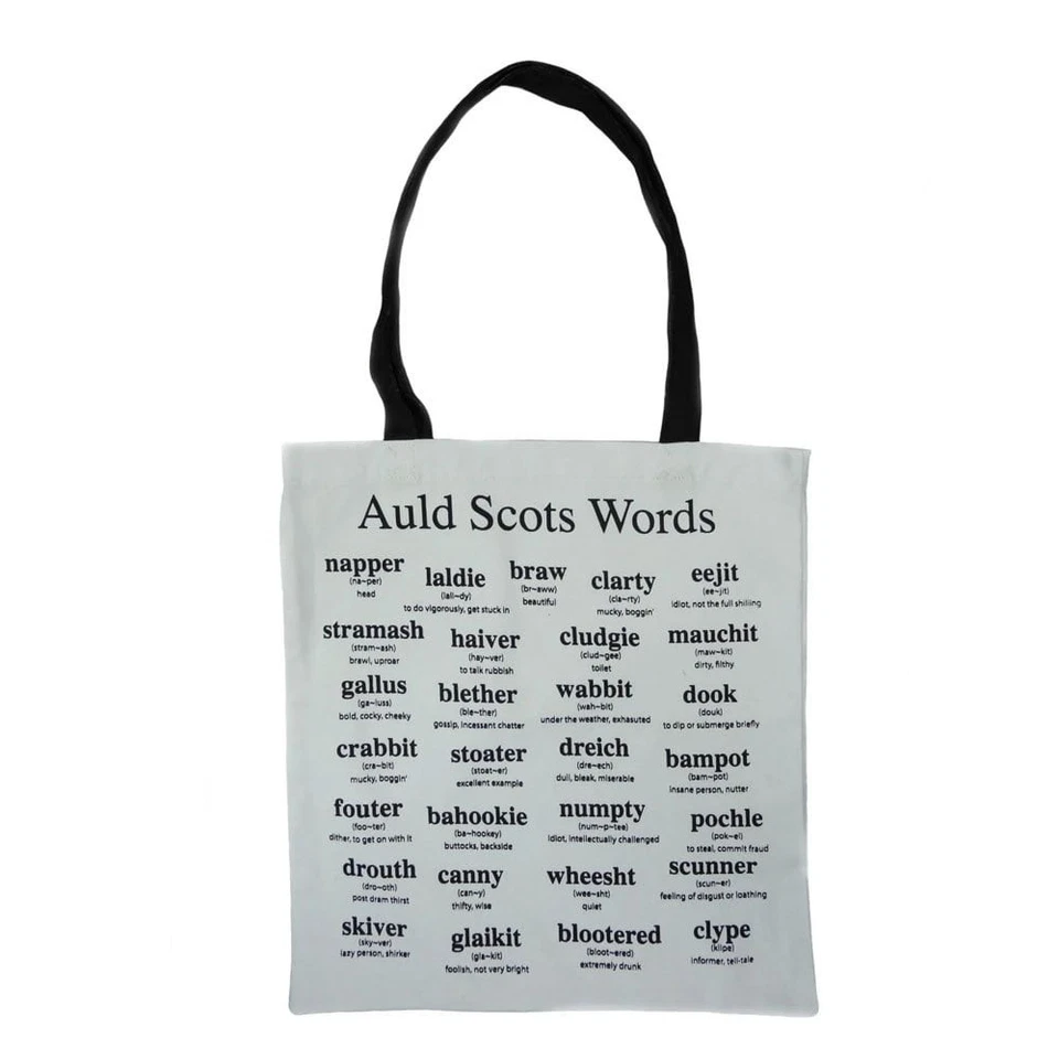 Glen Appin of Scotland Cotton Bag with Auld Scots Words l HT0103