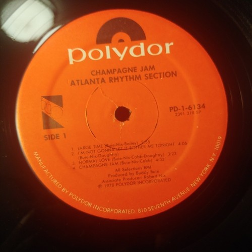 CHAMPAGNE JAM “ATLANTA RHYTHM SECTION” LP 1978 Polydor PD-1-6134 - Picture 13 of 14