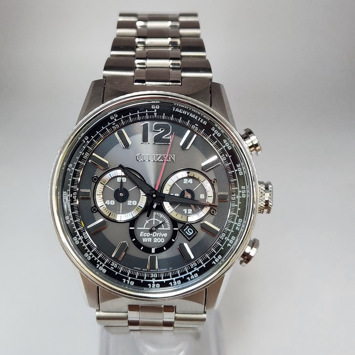 シチマンタル Citizen Nighthawk CA4377-53H Eco-Drive Silver Chronograph Men's