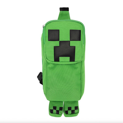 Minecraft Creeper 3D Character Crossbody Sling Bag for Kids