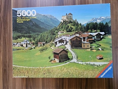 Ravensburger Puzzle 5000 Teile, ''Schloß Tarasp/Engadin''