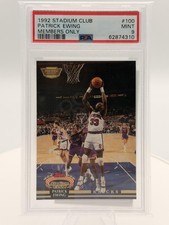 1992-93 Stadium Club #100 Patrick Ewing Members Only PSA 9