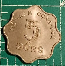 1966 South Vietnam 5 Dong KM# 9