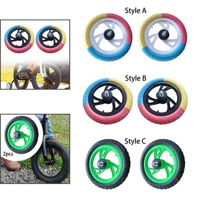 2 Stücke 12 -Zoll -Schaumkinderballe Bike Räder Nylon Hub Feste luftlose