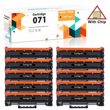 10x CRG-071 Toner Cartridge for Canon 071 imageCLASS Mf273dw MF272dw LBP121dn