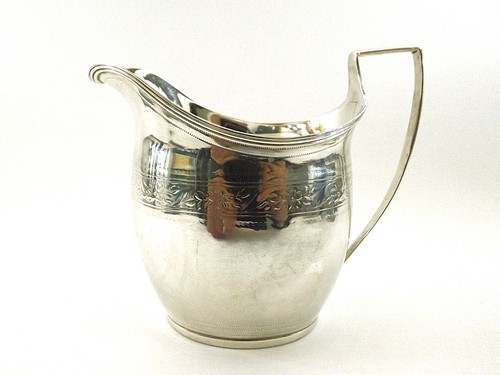 ANTIQUE GEORGIAN SILVER CREAM JUG HALLMARKED LONDON 1801 REF 308/3 - Picture 10 of 14
