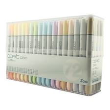 Copic Ciao Start 72 Color Set Dual Tip Art Markers Brush Broad Made in Japan