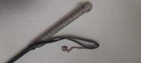 AGENT PROVOCATEUR SEXY STUNNING VINTAGE SILVER CRYSALS WHIP....VERY RARE