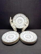 Bernardaud Limoges Artois Bleu 6 1/2-inch desert plates, Set of 9 {excellent)